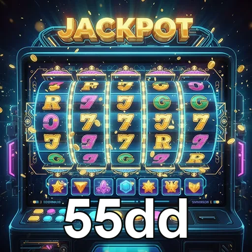 Imagem de uma máquina de caça-níqueis do 55dd, destaque do site 55dd oferecendo jogos de slots emocionantes.
